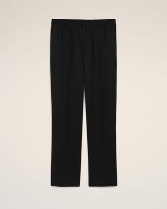 Ami Black Wool Elasticated Waist Trousers Black - XXL - for Men