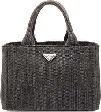 Prada Pre-owned Prada Small Canvas Canapa Satchel Ladies 90TGUW1YHMUUZ8OK