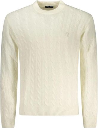 North Sails Poliammide Sweater - Heren - Ronde hals truien - Wit - 2XL - Wol - Truien & Vesten