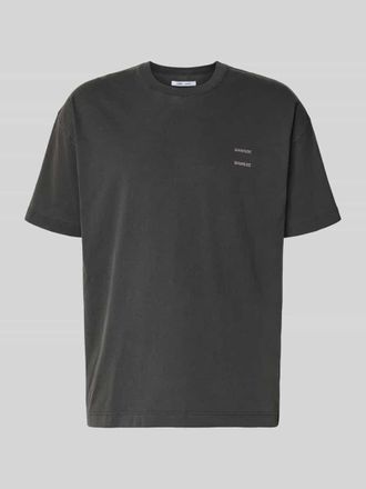 Sams&oslash;e & Sams&oslash;e T-Shirt mit Logo-Print Modell JOEL in Anthrazit, Gr&ouml;&szlig;e XXL