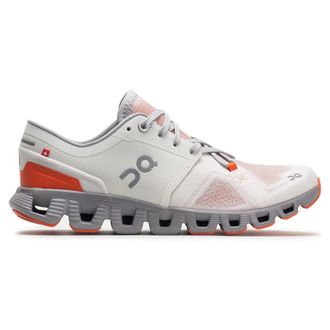 On Cloud X 3 Textile Synthetic Womens Lace Up Trainers - UK 5.5 - US 7.5 Women - EU 38.5 - Ivory Alloy - Size:UK 5.5
