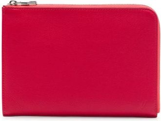 Louis Vuitton Pre-owned Pochette Jour - Dames - Vintage Clutch - Rood - ONE Size - Leer - Vintage