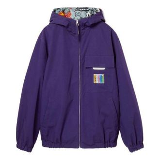 Gucci Reversible Cotton Ripstop Jacket Purple Multi Color 777290-ZAQDS-5447