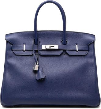 Herm&egrave;s Pre-owned Hermes Limited Edition Taurillon Novillo Sea Surf and Fun Birkin Retourne 35 Ladies P08CSO7KWWGK6GLQ