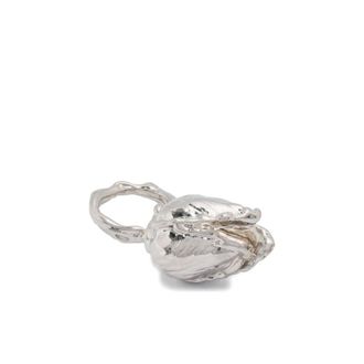 Marni Accessoires, Dames, Grijs, L, Tulpvormige Ring