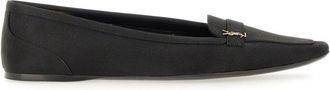 Saint Laurent Crepe Satin Poppy Ballerina-Donna