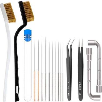 No Brand Kit De Limpieza Para Impresora 3d, Aguja De Limpieza De Boquillas, Cepillo De Limpieza De Boquillas, Cepillo De Dientes, Pinzas Esd, Llaves En Forma D