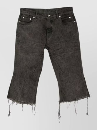Rick Owens denim slim bermuda shorts