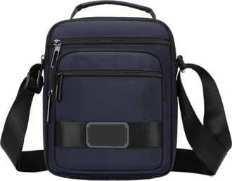 Generic Compatible For Mens Shoulder Bag Crossbody Man Small Messenger Oxford Male Handbags(Deep blue)