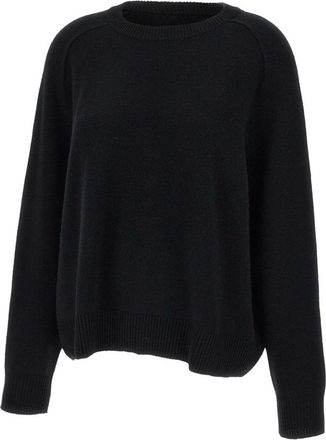 Soft Goat Boyfriend crewnewck - Dames - Cashmere truien - Zwart - M - Wol - Truien & Vesten