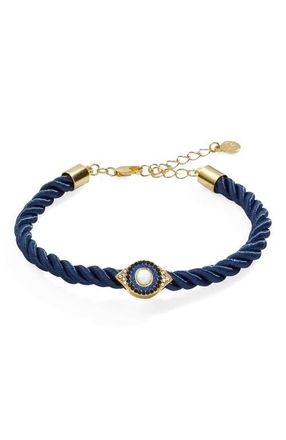Alex and Ani Evil Eye Adjustable Cord Bracelet in Blue at Nordstrom