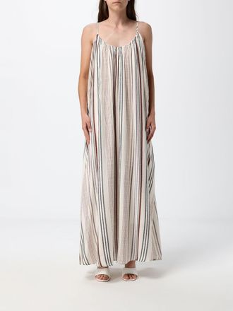 Eleh U-Neck Long Tunic in Viscose Blend with Off-the-Shoulder Design