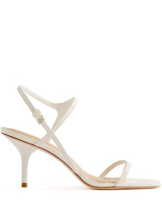 Reformation Genni leather sandals - women - Leather - 10 - White