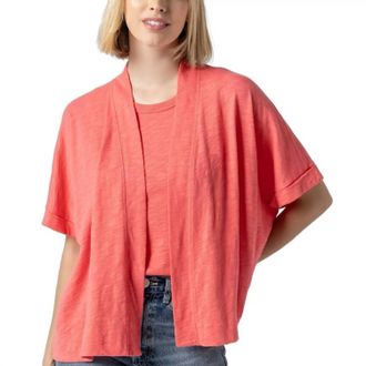 Lilla P Oversized Travel Cardigan In Reef
