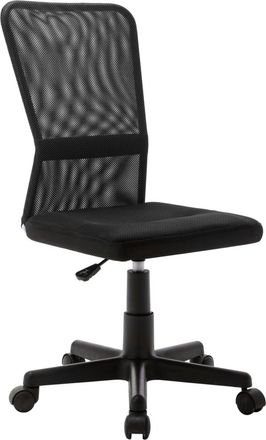 vidaXL Vidaxl - Silla De Oficina De Tela De Malla Negra 44x52x100 Cm