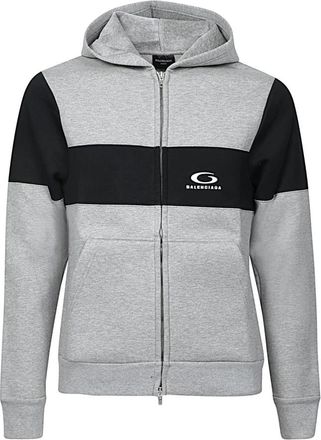 Balenciaga Felpa - Heren - Vesten met rits - Grijs - L - Hoodies & sweatvesten