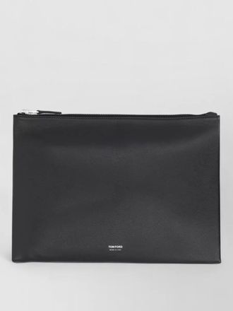 Tom Ford rectangular logo clutch bag top zip