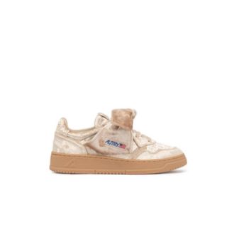 Autry Medalist Low - Dames - Sneakers - Roze - 36 EU - Katoen - Schoenen