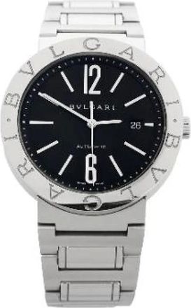 Bulgari Vintage, unisex, Zwart, ONE Size, Pre-owned Bb 42Ssauto Horloge