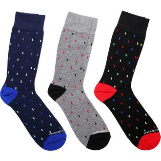 Unsimply Stitched Assorted 3-Pack of Crew Socks in Blue Multi at Nordstrom Rack