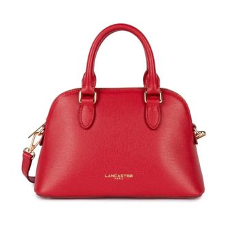 Lancaster Sac demi lune Zipp&eacute; M Sierra Jia - Dames - Handtassen - Rood - ONE Size - Leer - Tassen