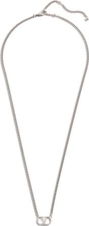 Valentino Garavani Logo-plaque Necklace