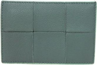 Bottega Veneta Pre-owned Wallets, female, Green, Size: ONE SIZE Pre-owned Leather wallets