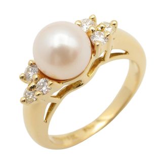 Tiffany & Co. Clear White Yellow Gold (18K) Band Ring (Pre-Owned)