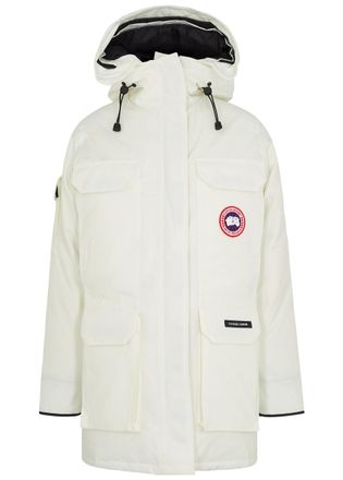 Canada Goose Expedition Hooded Arctic-tech Parka, White, Parka, Coat - L