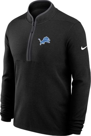 Nike Detroit Lions Primetime Victory Nike Mens Dri-FIT NFL 1/2-Zip Long-Sleeve Top in Black | 0343166N9J-R48