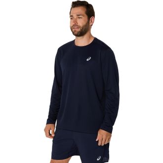 Asics Laufshirt ASICS ASICS CORE LS TOP, Herren, Gr. XXL, schwarz (midnight), Obermaterial: 100% Polyester, Shirts Laufshirt