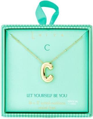 Leith 3D Initial Pendant Necklace in C- Gold at Nordstrom Rack
