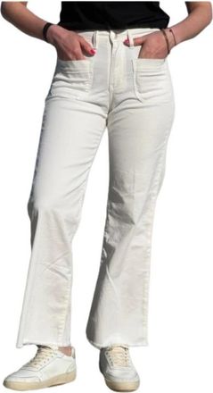 Islow Hope Wide Broeken - Dames - Wijde Broeken - Beige - W27 - Katoen - Broeken