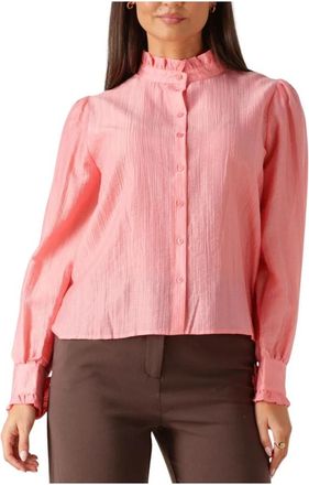 Moss Copenhagen Mschfemine Shirt - Dames - Blouses - Roze - XL - Overhemden