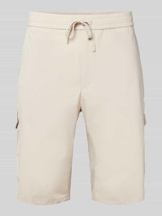 HUGO BOSS Regular Fit Cargoshorts mit elastischem Bund Modell Urbanex in Beige, Gr&ouml;&szlig;e 56