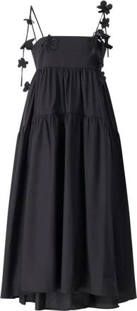 Meimeij Midi Jurk - Dames - Casual kleedjes - Zwart - XS - Kleedjes