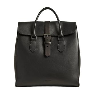 Kiton Leren Heren Shopper - Heren - Handtassen - Zwart - ONE Size - Leer - Tassen