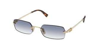 Miu Miu Blue Gradient Rectangular Ladies Sunglasses MU B50S ZVN80O 50
