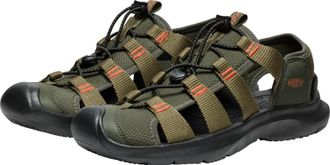 Keen Sandale KEEN SEANIK H2, Herren, Gr. 42,5, gr&uuml;n (forest night, schwarz olive), Synthetik, Schuhe Sandale