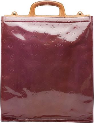 Louis Vuitton Purple Patent Leather Leather Tote Bag (Pre-Owned)