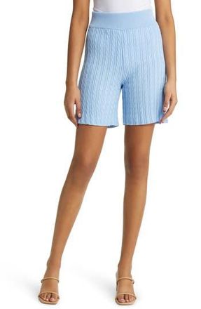Misook Cable Knit Shorts in Cirrus Blue at Nordstrom Rack, Size X-Small