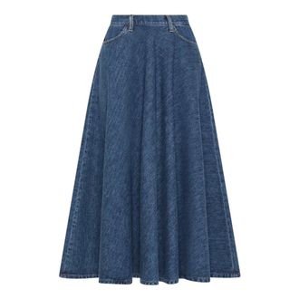Ni&ugrave; Gonna T301 - - Skirts - Donna - Blu - S