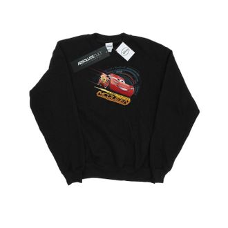 Disney Heren Cars Bliksem McQueen Sweatshirt (Zwart)