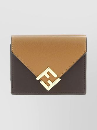 Fendi tri-fold wallet diamond pattern
