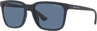 A|X Armani Exchange Zonnebrillen - Heren - Zonnebrillen - Zwart - 55 MM - Accessoires