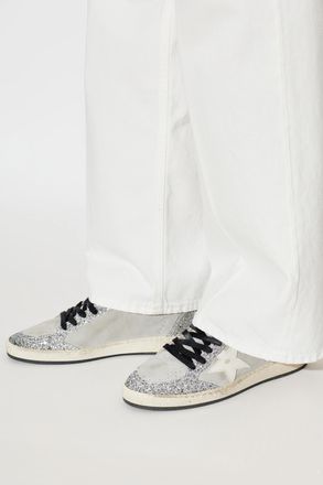 Golden Goose Ball Star Sports Shoes, Womens, Silver