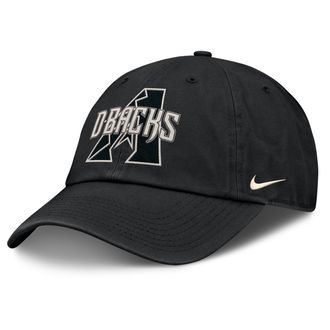 Nike Arizona Diamondbacks Statement Club Mens Nike Mens MLB Adjustable Hat in Black | NB0100ADQS-WYM