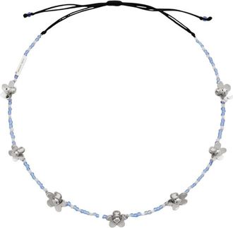 Marc Jacobs Silver Floral Necklace