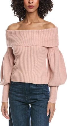 Fate Fate Off-Shoulder Wool-Blend Sweater