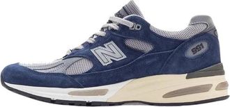New Balance Made in UK 991v 2 - Heren - Hardloopschoenen - Blauw - 44 1/2 EU - Leer - Fitness